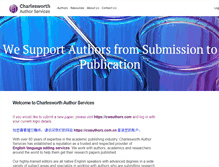 Tablet Screenshot of charlesworthauthorservices.com